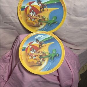 Vintage McDonald's Ronald McDonald Plates